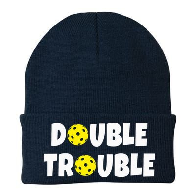 Pickleball Funny Double Trouble Team Beanie