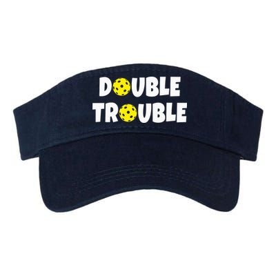 Pickleball Funny Double Trouble Team Visor