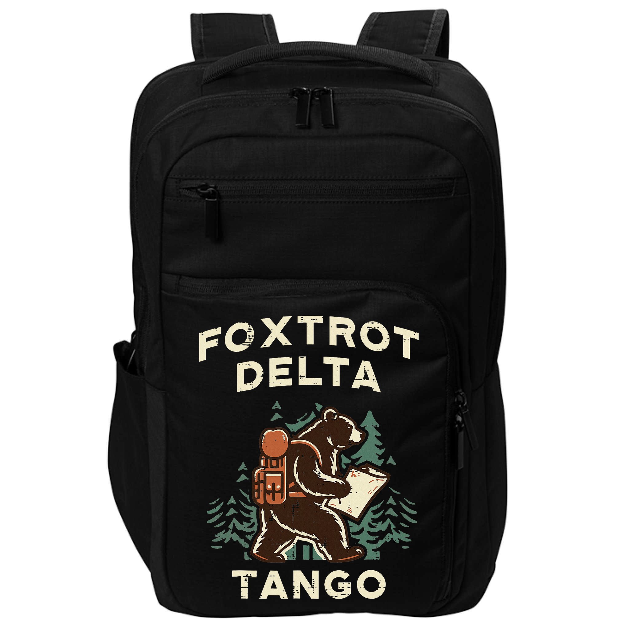 Protest Foxtrot Delta Tango Bear Resist Anti Women Impact Tech Backpack