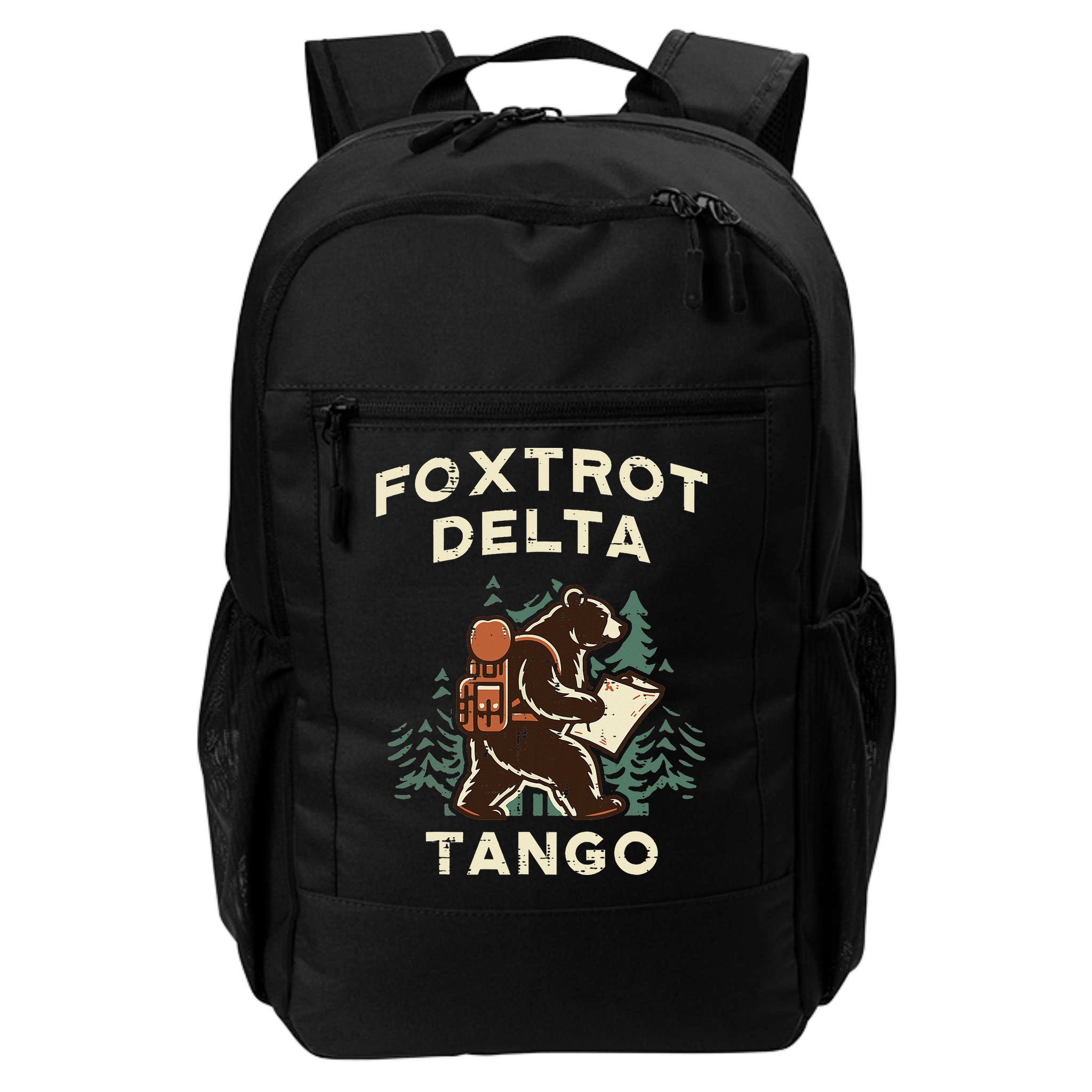 Protest Foxtrot Delta Tango Bear Resist Anti Women Backpack