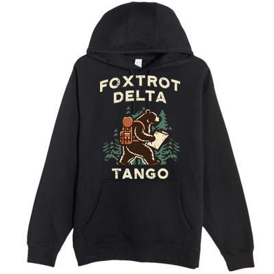 Protest Foxtrot Delta Tango Bear Resist Anti Women Premium Pullover Hoodie