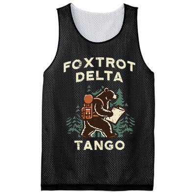 Protest Foxtrot Delta Tango Bear Resist Anti Women Mesh Reversible Basketball Jersey Tank