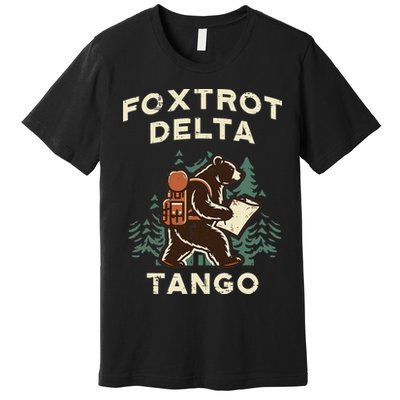 Protest Foxtrot Delta Tango Bear Resist Anti Women Premium T-Shirt