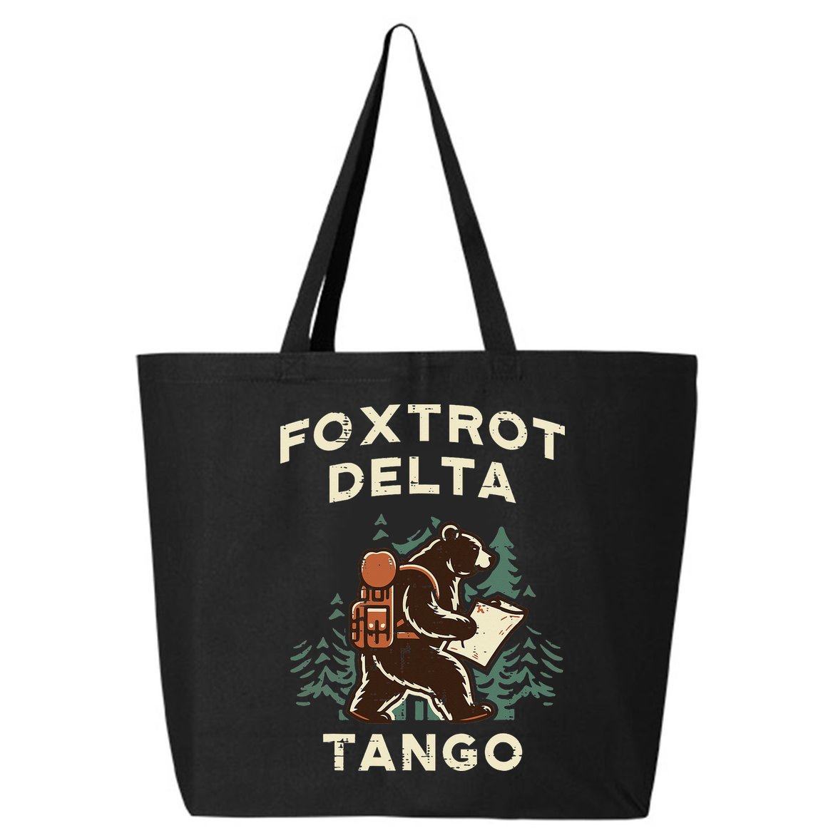Protest Foxtrot Delta Tango Bear Resist Anti Women 25L Jumbo Tote