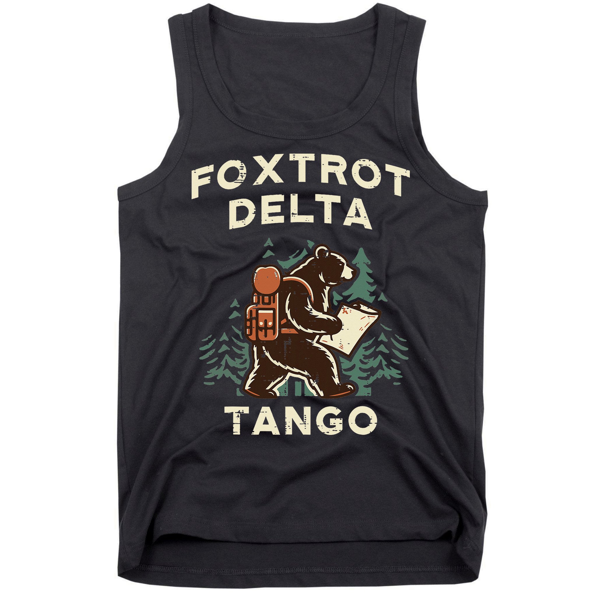 Protest Foxtrot Delta Tango Bear Resist Anti Women Tank Top