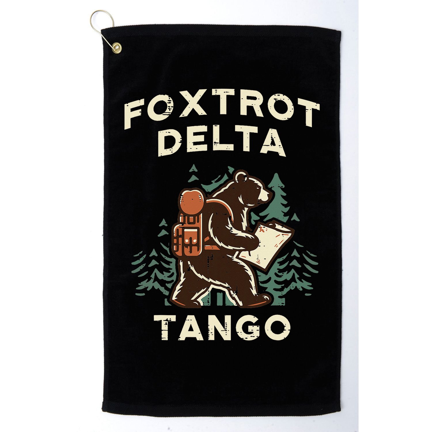 Protest Foxtrot Delta Tango Bear Resist Anti Women Golf Towel