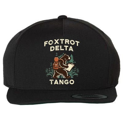 Protest Foxtrot Delta Tango Bear Resist Anti Women Wool Snapback Cap