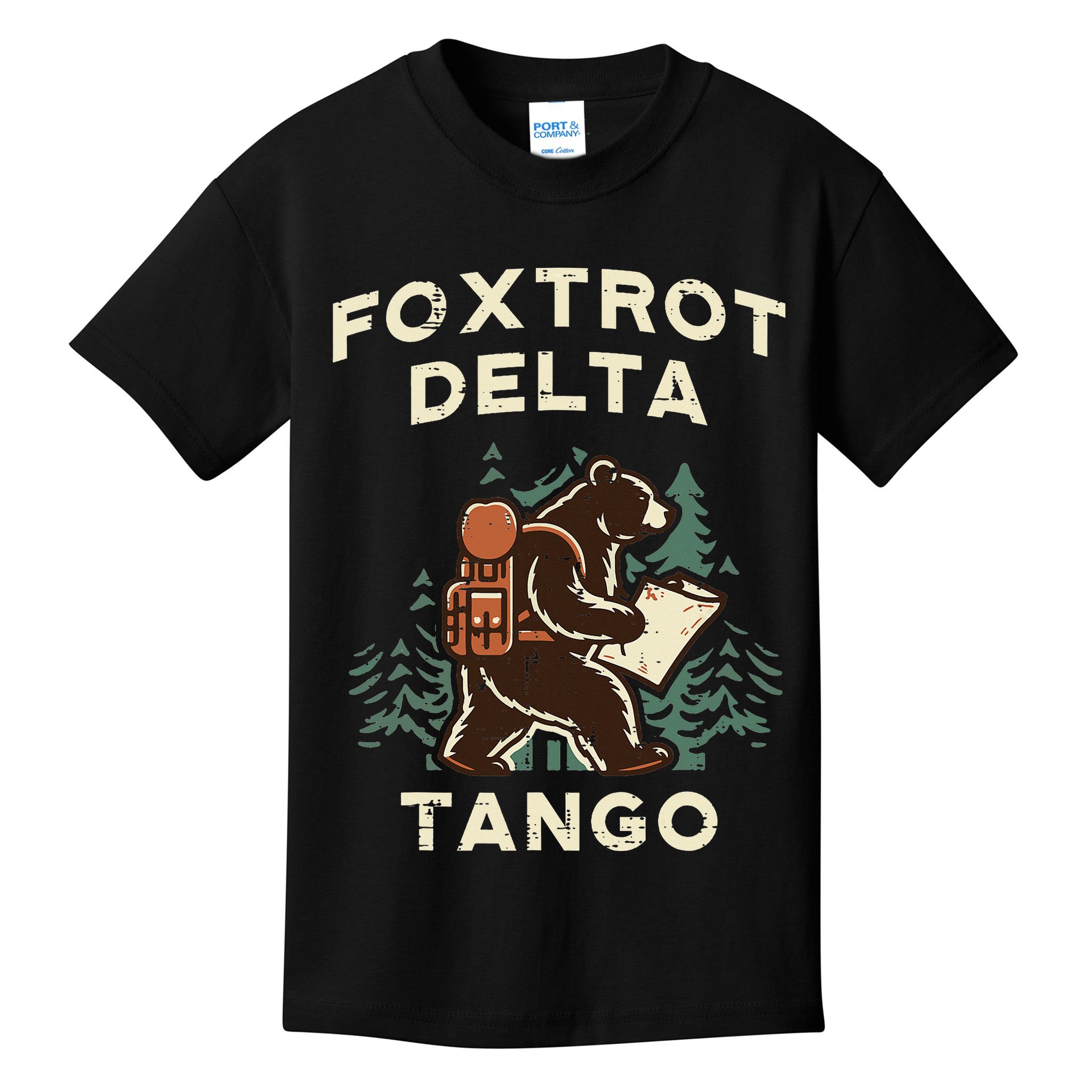 Protest Foxtrot Delta Tango Bear Resist Anti Women Kids T-Shirt