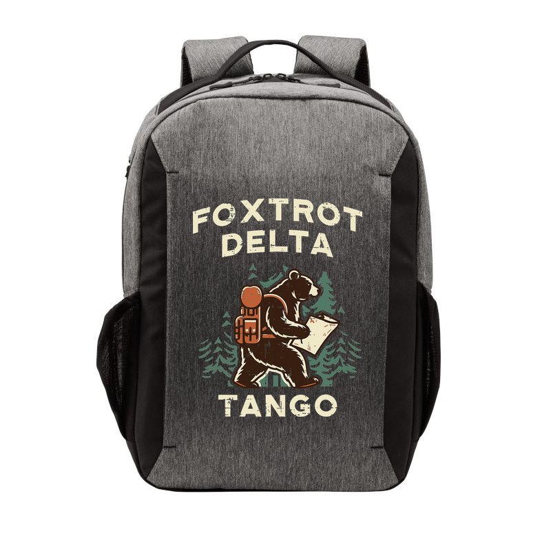 Protest Foxtrot Delta Tango Bear Resist Anti Women Vector Backpack