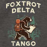 Protest Foxtrot Delta Tango Bear Resist Anti Women Vector Backpack