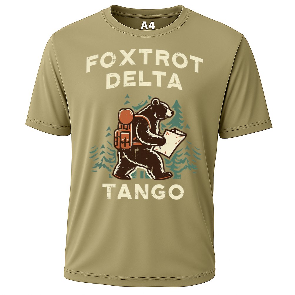 Protest Foxtrot Delta Tango Bear Resist Anti Women Performance Shirt