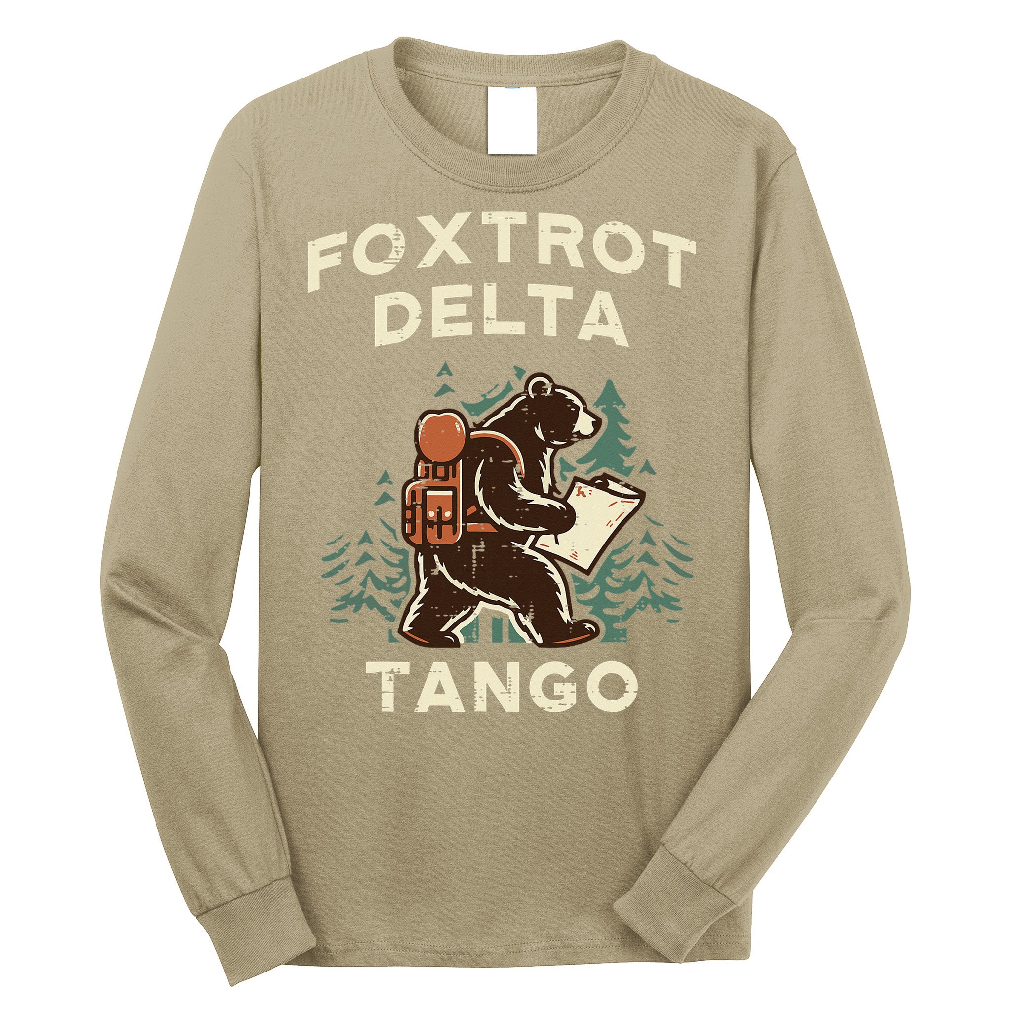 Protest Foxtrot Delta Tango Bear Resist Anti Women Long Sleeve Shirt