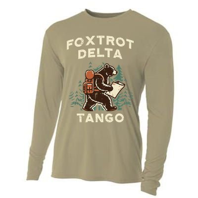 Protest Foxtrot Delta Tango Bear Resist Anti Women Cooling Performance Long Sleeve Crew