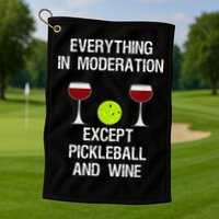Pickleball Funny Dinking Problem Vintage Golf Towel