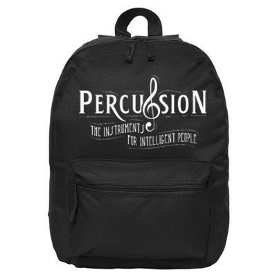 Percussion Funny Drummer Gifts Drummers 16 in Basic Backpack