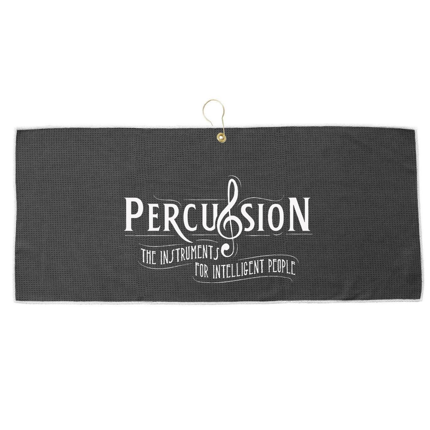 Percussion Funny Drummer Gifts Drummers Large Microfiber Waffle Golf Towel