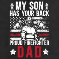 Proud Firefighter Dad Of A Firefighter Father Fire Dad Meaningful Gift Cool Comfort Performance Bucket Hat