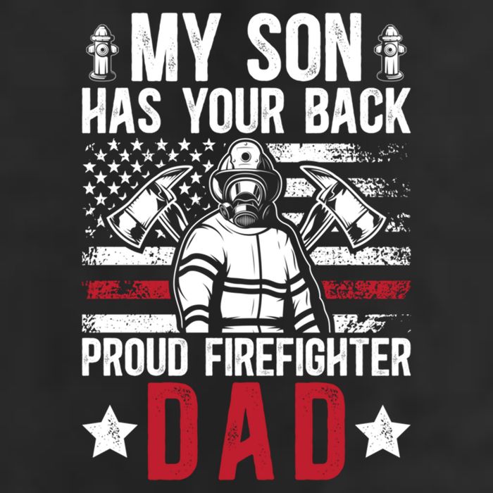 Proud Firefighter Dad Of A Firefighter Father Fire Dad Meaningful Gift Adult Drive Performance Visor