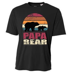 Papabear Family Daddy Bear Newborn Baby Fatherhood Papa Bear Cooling Performance Crew T-Shirt