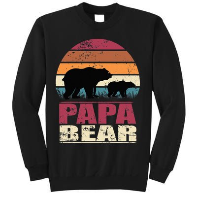 Papabear Family Daddy Bear Newborn Baby Fatherhood Papa Bear Sweatshirt