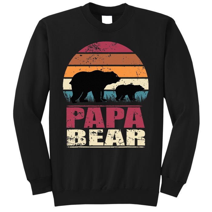 Papabear Family Daddy Bear Newborn Baby Fatherhood Papa Bear Sweatshirt