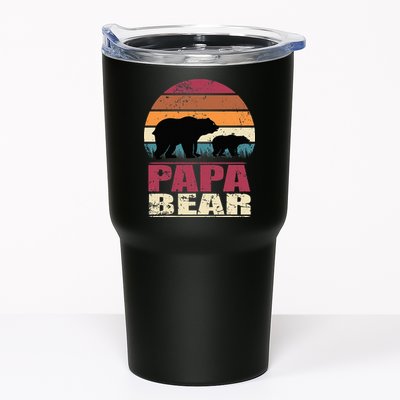 Papabear Family Daddy Bear Newborn Baby Fatherhood Papa Bear Tumbler