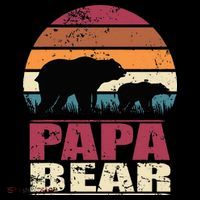 Papabear Family Daddy Bear Newborn Baby Fatherhood Papa Bear Premium T-Shirt