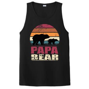 Papabear Family Daddy Bear Newborn Baby Fatherhood Papa Bear PosiCharge Competitor Tank