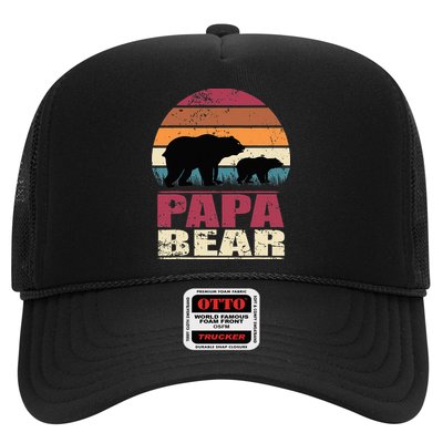 Papabear Family Daddy Bear Newborn Baby Fatherhood Papa Bear Trucker Hat