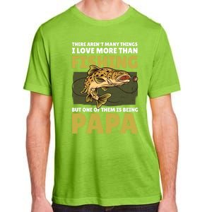 Papa Fishing Dad For Father's Day Meaningful Gift Adult ChromaSoft Performance T-Shirt