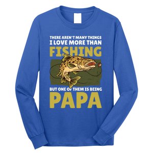 Papa Fishing Dad For Father's Day Meaningful Gift Long Sleeve Shirt