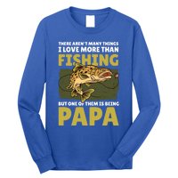 Papa Fishing Dad For Father's Day Meaningful Gift Long Sleeve Shirt