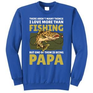 Papa Fishing Dad For Father's Day Meaningful Gift Sweatshirt