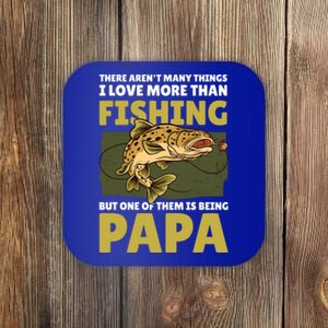 Papa Fishing Dad For Father's Day Meaningful Gift Coaster