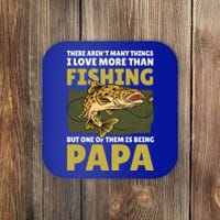 Papa Fishing Dad For Father's Day Meaningful Gift Coaster