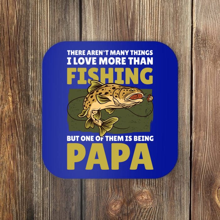 Papa Fishing Dad For Father's Day Meaningful Gift Coaster