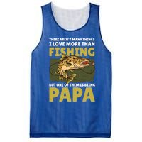 Papa Fishing Dad For Father's Day Meaningful Gift Mesh Reversible Basketball Jersey Tank