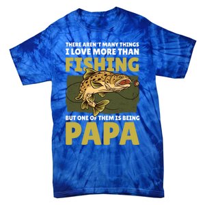 Papa Fishing Dad For Father's Day Meaningful Gift Tie-Dye T-Shirt