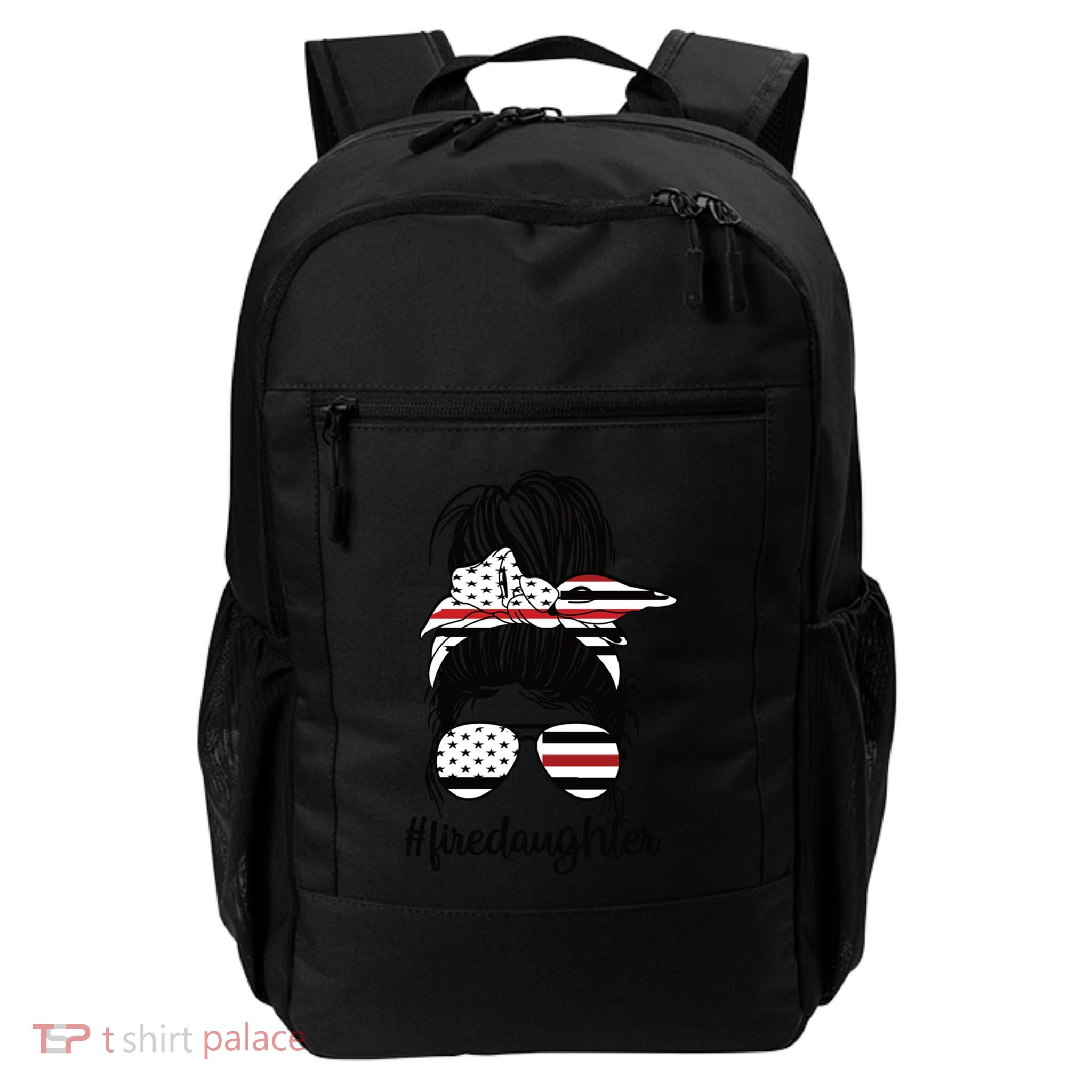 Proud Firefighter Daughter Of A Fire Daughter Gift Daily Commute Backpack