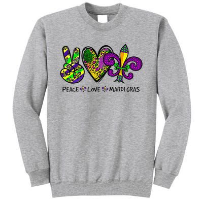 Purple Fleur De Is Lips Funny Mardi Gras Carnival Tall Sweatshirt