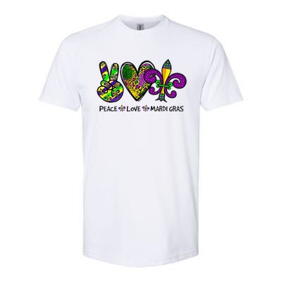 Purple Fleur De Is Lips Funny Mardi Gras Carnival Softstyle® CVC T-Shirt