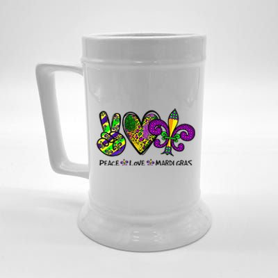 Purple Fleur De Is Lips Funny Mardi Gras Carnival Beer Stein