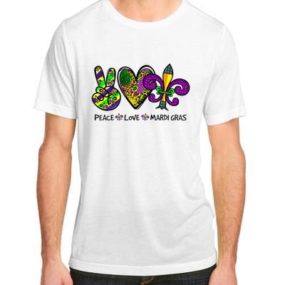 Purple Fleur De Is Lips Funny Mardi Gras Carnival Adult ChromaSoft Performance T-Shirt