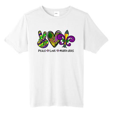 Purple Fleur De Is Lips Funny Mardi Gras Carnival Tall Fusion ChromaSoft Performance T-Shirt