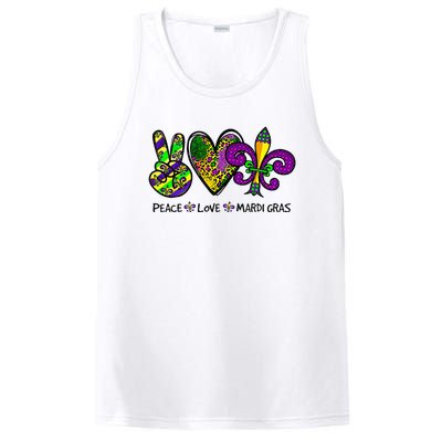 Purple Fleur De Is Lips Funny Mardi Gras Carnival PosiCharge Competitor Tank