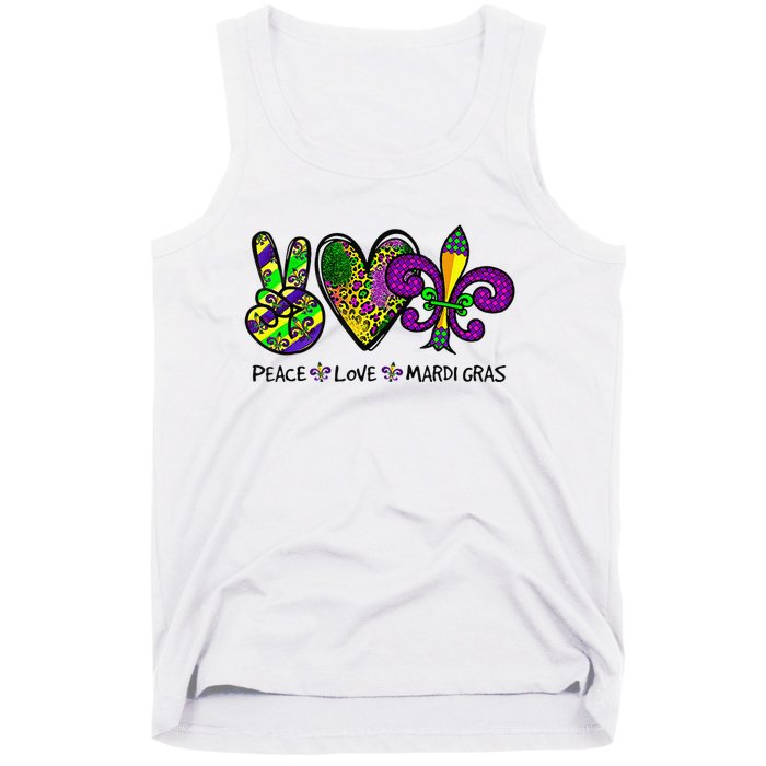 Purple Fleur De Is Lips Funny Mardi Gras Carnival Tank Top