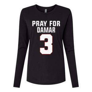 Pray For Damar 3 Buffalo Love For 3 Womens Cotton Relaxed Long Sleeve T-Shirt