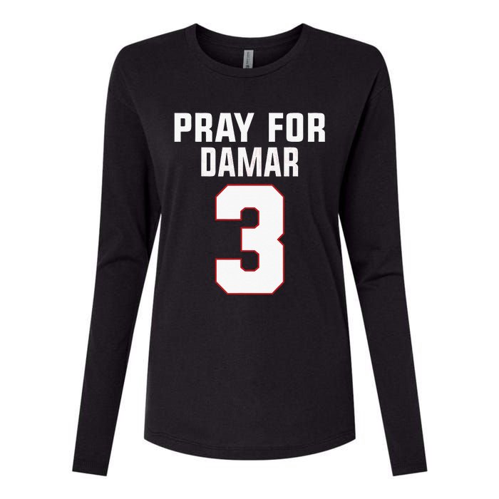 Pray For Damar 3 Buffalo Love For 3 Womens Cotton Relaxed Long Sleeve T-Shirt