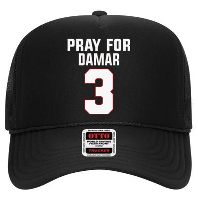 Pray For Damar 3 Buffalo Love For 3 High Crown Mesh Back Trucker Hat