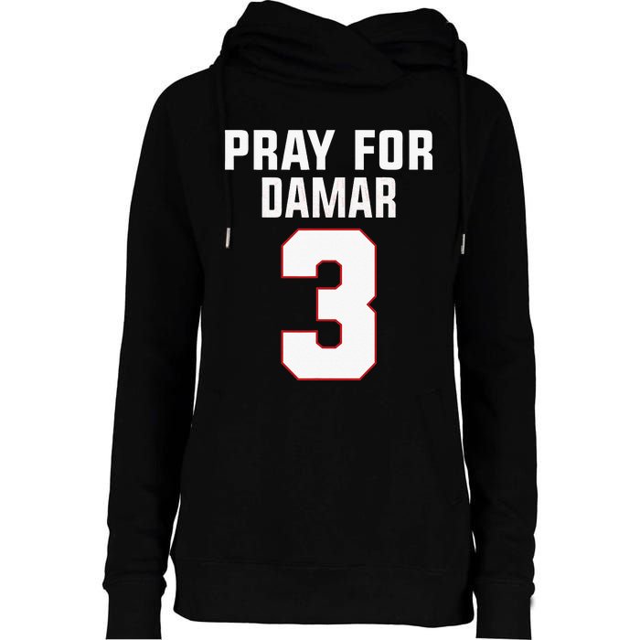 Pray For Damar 3 Buffalo Love For 3 Womens Funnel Neck Pullover Hood